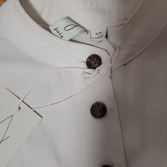 NWT Joie Button up Short Sleeve Top - Picture 7 of 7